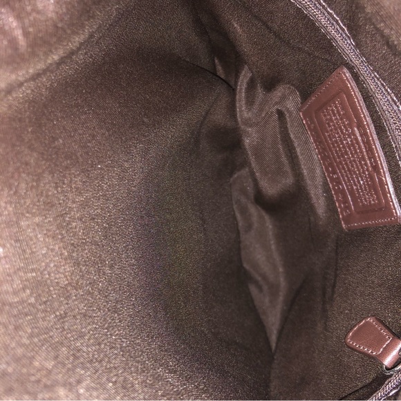 Coach F17403 Signature khaki brown shoulder bag - Picture 6 of 11